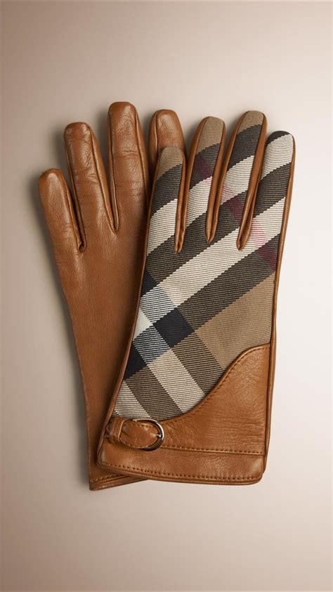 burberry brown leather gloves|Burberry: Brown Leather Gloves .